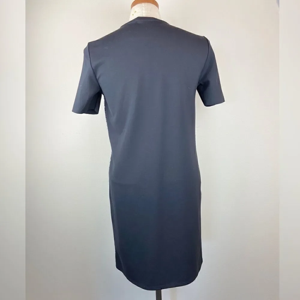 Tory Burch Short-Sleeve Tinsel Shift Dress